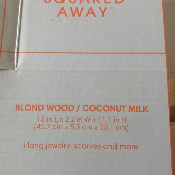 Squared Away Over-the-Door Accessory Organizer in Blond/Coconut Milk - Picture 9 of 9